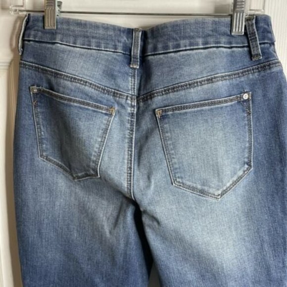 Chicos 00 Jeans So Slimming Girlfriend Ankle Mid Rise Crop Women’s 2 Blue New - Picture 5 of 6